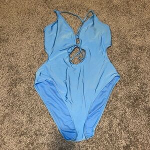 Women’s Shade & Shore XL light blue one piece swimsuit